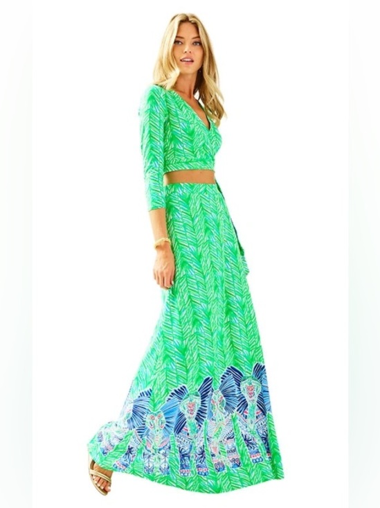 Lilly Pulitzer Dresses & Skirts - LILLY PULITZER Ruari Crop Top & Maxi Skirt Set In Toucan Green Costa Verde